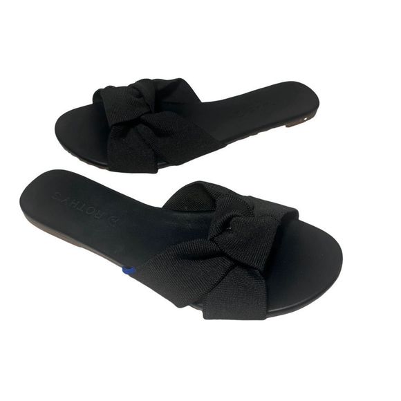 Women’s rothys sandals size 6.5 black - Picture 3 of 4